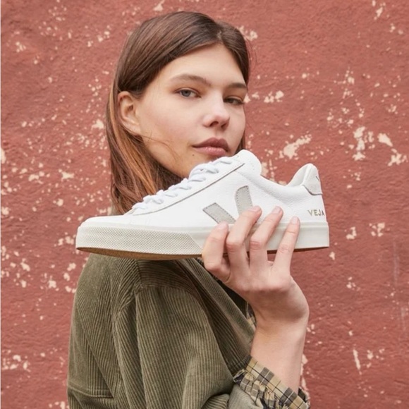 Veja Shoes - Veja Campo Chromefree Leather Women's Size 7 Extra White/Natural Suede